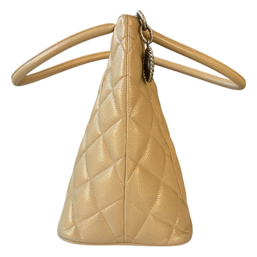 Chanel Champagne Cavier Medallion Tote - Picture 3 of 7